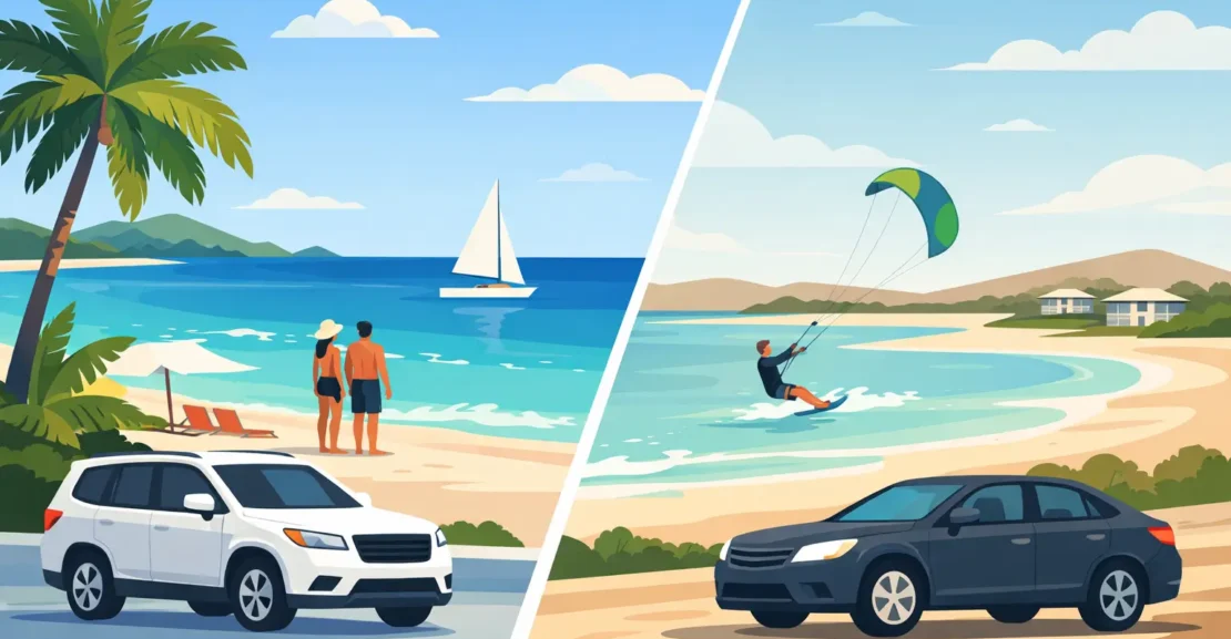 Grace Bay vs Long Bay Car Rental Needs