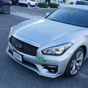 Silver nissan fuga in turks and caicos island