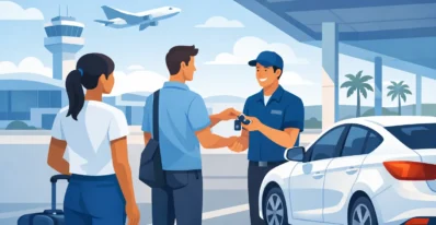 Rental Car Return Process at PLS Airport