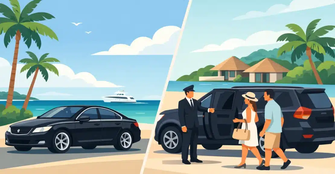 Premium Sedan Versus Private Driver in Turks and Caicos